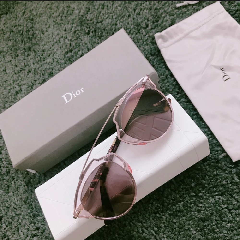 Dior So Real sunglasses rose gold